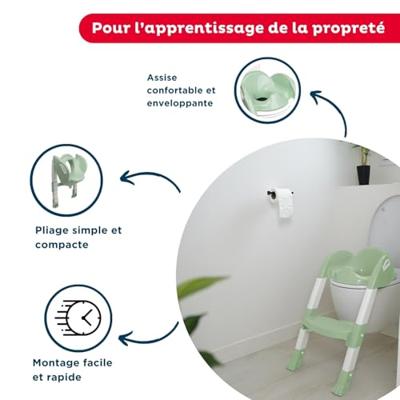 Toiletverkleiner - THERMOBABY - KIDDYLOO - Celadon Groen - Verstelbaar Toiletverkleiner - THERMOBABY - KIDDYLOO - Celadon Groen - Verstelbaar