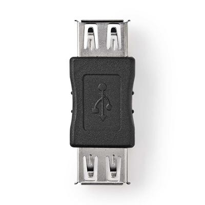 Nedis USB-A Adapter | USB-A Female | USB-A Female | 480 Mbps | Zwart | 1 stuks - CCGB60900BK CCGB60900BK