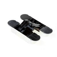 Intersteel Deurscharnier onzichtbaar 130x30mm zamak - zwart - thumbnail