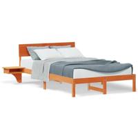 Bedframe met nachttafels met hoofdeinde Wasbruin 120 x 190 cm - thumbnail