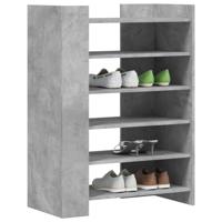 Schoenenkast 74,5x37,5x100 cm bewerkt hout betongrijs - thumbnail