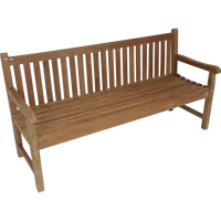 Bank Teak Rechte Rug 180 cm - thumbnail