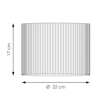 Corduroy Plafondlamp - Cilinder - Brown - Scandinavische stijl - ø22 x 17 cm - E27 Fitting - Geschikt voor Woonkamers en slaapkamers