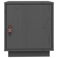 Nachtkastjes 2 st 40x34x45 cm massief grenenhout grijs - thumbnail