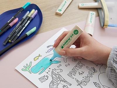 Markeerstift edding 24 eco 2-5mm pastel blauw | 10 stuks