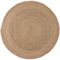 WOOOD Rond Vloerkleed 'Ross' 150cm, kleur Naturel - thumbnail