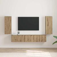 TV Wandkast 2 pcs Ambachtelijk eiken 30 x 31 x 80 cm - thumbnail