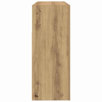 Dressoir artisanaal eikenkleurig 116 x 30 x 75 cm Bewerkt hout