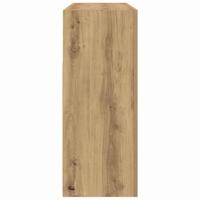 Dressoir artisanaal eikenkleurig 116 x 30 x 75 cm Bewerkt hout - thumbnail