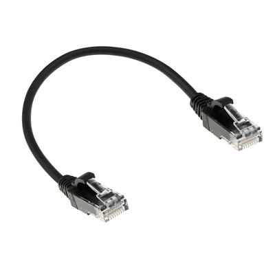 ACT DC9905 LSZH U/UTP CAT6 Datacenter Slimline Patchkabel Snagless | RJ45 Connectoren | Zwart | 5 meter