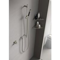 Doucheset Hotbath Cobber Opbouw Rond Geborsteld Nikkel Glijstang Handdouche - thumbnail