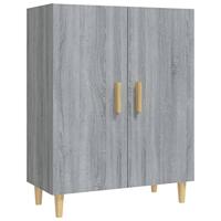 Dressoir 70x34x90 cm bewerkt hout grijs sonoma eikenkleurig - thumbnail