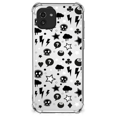 Extreme Case Samsung Galaxy A03 Silver Punk Extreme Case Samsung Galaxy A03 Silver Punk