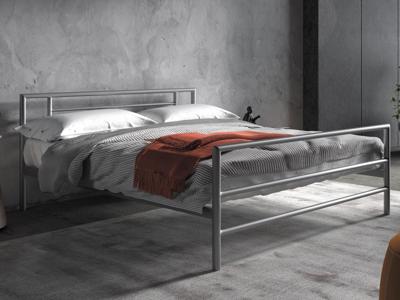Bed FASANO 160x200 cm metaal grijs Bed FASANO 160x200 cm metaal grijs
