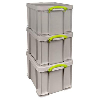Really Useful Box opbergdoos 35 liter, gerecycleerd, grijs Really Useful Box opbergdoos 35 liter, gerecycleerd, grijs