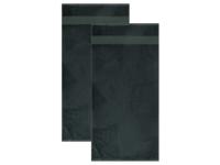 LIVARNO Set van 2 bamboe handdoeken 50 x 100 cm (Marineblauw) - thumbnail
