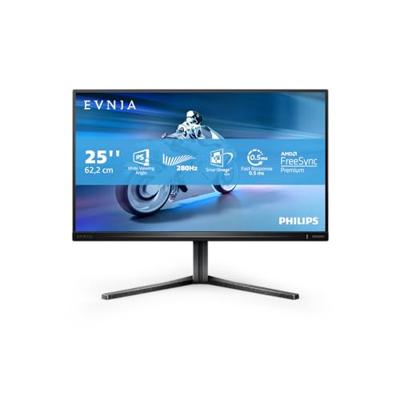 PHILIPS Evnia 25M2N5200P - 24,5 inch FHD Gaming Monitor, 280Hz, IPS, 1ms GTG, FreeSync premium, Smart Image HDR, lage ingangsvertraging, hoogteverstelling (1920 x 1080, 400 cd/m², HDMI 2.0/DP 1.4)
