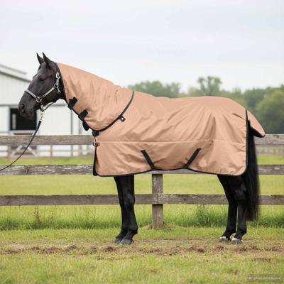 VidaXL Paardendeken cappuccino 125 cm polyester