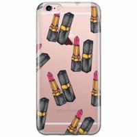 iPhone 6/6s transparant hoesje - Lips & stars - thumbnail