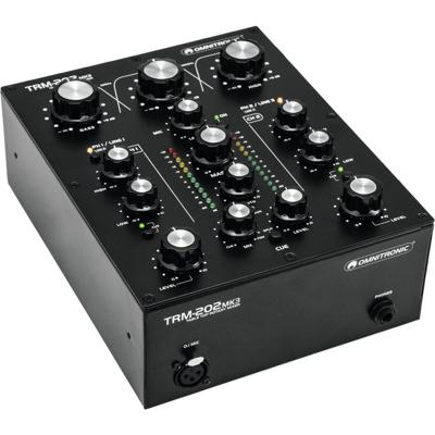 Omnitronic TRM-202MK3 2-kanaals DJ-mixer Omnitronic TRM-202MK3 2-kanaals DJ-mixer
