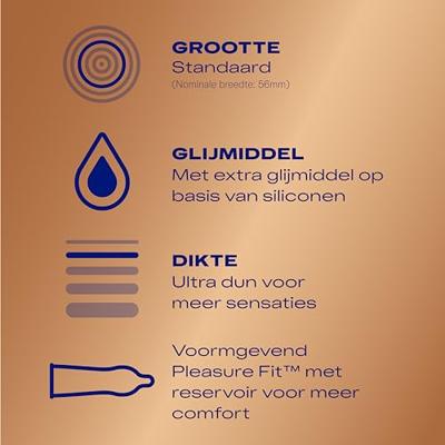 Durex Nude Condooms Extra Lube huid-op-huid gevoel (latex) - thumbnail