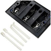 Geberit Sigma 20 bedieningspaneel glans zwart/chroom voor Sigma reservoirs 8cm (UP720) en 12cm (UP320) - thumbnail