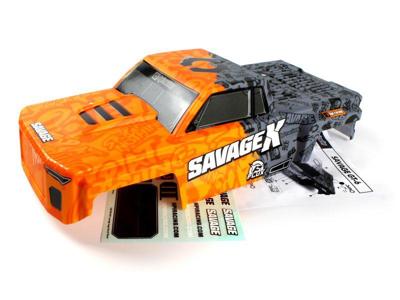 HPI - GT-6 Sportcab Painted Truck Body (Orange/Grey) (160105)
