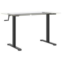 Zit-sta bureauframe (94-135)x60x(70-114) cm staal zwart - thumbnail
