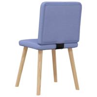 Eetkamerstoelen 4 st stof jeansblauw - thumbnail