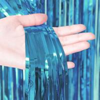 Folie gordijn (Blauw) - thumbnail