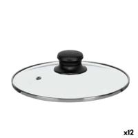 Pannedeksel Kinvara CN-SW1304-20CM CN-SW1304-20CM Transparant Zilverkleurig Zilver Metaal Glas Roestvrij staal Kristal Staal 20 - thumbnail