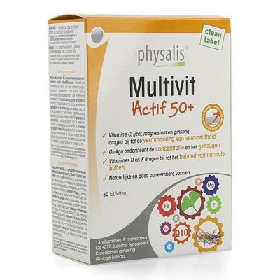 Physalis Multivit actif 50+ 30 Tabletten