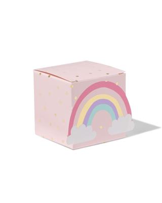 HEMA Vouwbare cadeaudoosjes 13x12.5x2cm papier prinses - 6 stuks (roze)