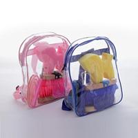 Poetsset van 7 items in Rugtas roze - thumbnail