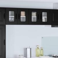 Keukenkast Kalmar 2 pcs Zwart 60 x 31 x 40 cm Bewerkt hout - thumbnail