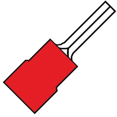 Kabelschoen Pensteker 12mm voor draad 0,5-1,5 mm2 rood PVC 100 stuks klemko 100160