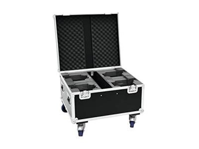 ROADINGER Flightcase 4x LED TMH-X1 Moving Head Beam with wheels