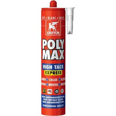 Griffon Poly Max® Montagelijm High Tack Express Wit Koker 435g - 6303764 Griffon Poly Max® Montagelijm High Tack Express Wit Koker 435g - 6303764