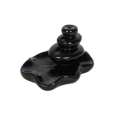 Backflow Wierook Houder Waterval Kiezel Keramiek (7.5 cm)