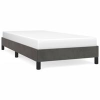 Bedframe zonder matras 90x190 cm fluweel donkergrijs - thumbnail