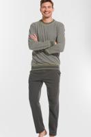 Pastunette pyjama grijs gestreept - thumbnail