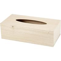 Tissuedoos creativ company 27x14x8cm hout - thumbnail