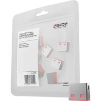 LINDY USB-Lock USB-A-poortslot Set van 10 stuks Roze Zonder sleutel - thumbnail
