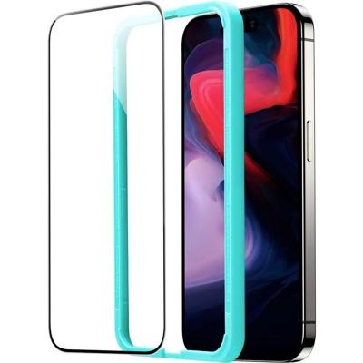ESR Tempered-Glass 1D6730301 Screenprotector (glas) Apple iPhone 15 Pro Max 1 stuk(s) Anti-vingerafdruk, Krasvast ESR Tempered-Glass 1D6730301 Screenprotector (glas) Apple iPhone 15 Pro Max 1 stuk(s) Anti-vingerafdruk, Krasvast