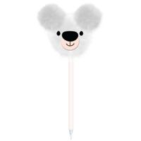 Blueprint Collections balpen Happy Zoo Bear Family ijsbeer wit - thumbnail
