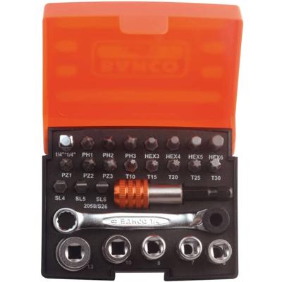 Bahco bit/dopsleutelset met ratel | 2058/s26