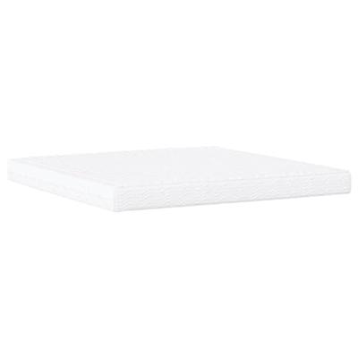 Bed met matras stof taupe 200x200 cm