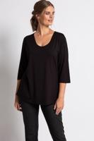 Ulla Popken Shirt, slim fit, zijsplitten - Grote Maten - thumbnail