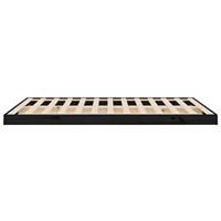 Bedframe massief grenenhout zwart 135x190 cm - thumbnail
