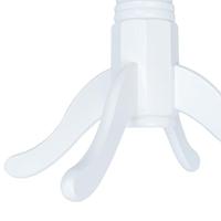 Eettafel 106 cm massief rubberwood wit - thumbnail